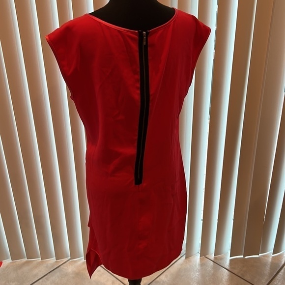 Rachel Rachel Roy Red Draped Dress Size Large - Picture 4 of 5
